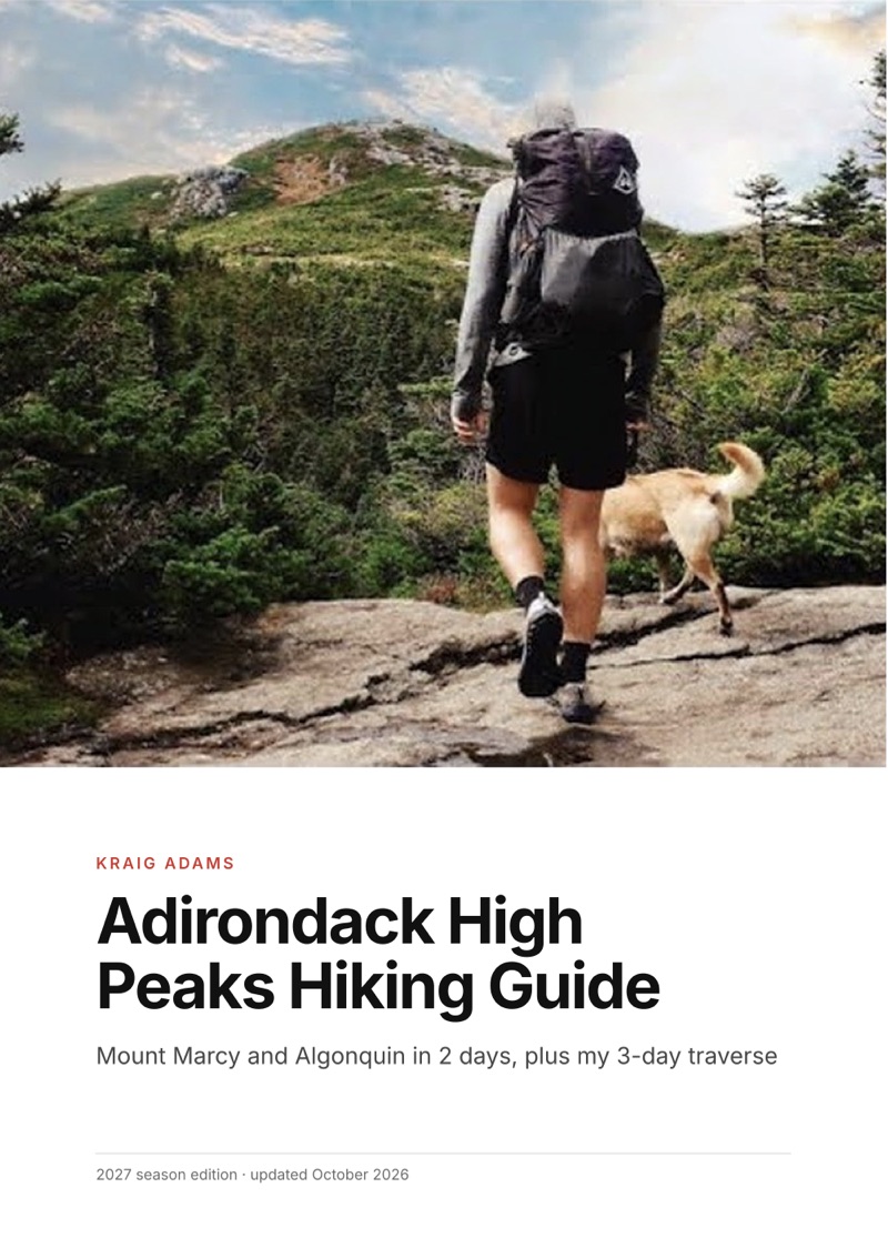 The cover of the Adirondack High Peaks Hiking Guide