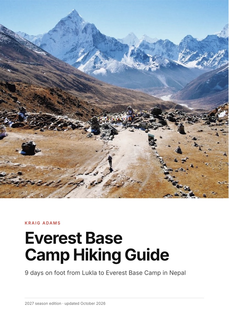 The cover of the Everest Base Camp Hiking Guide