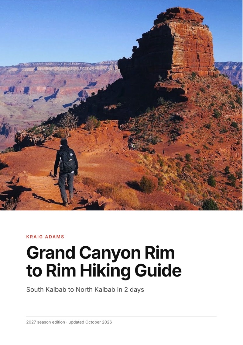 The cover of the Grand Canyon Rim to Rim Hiking Guide
