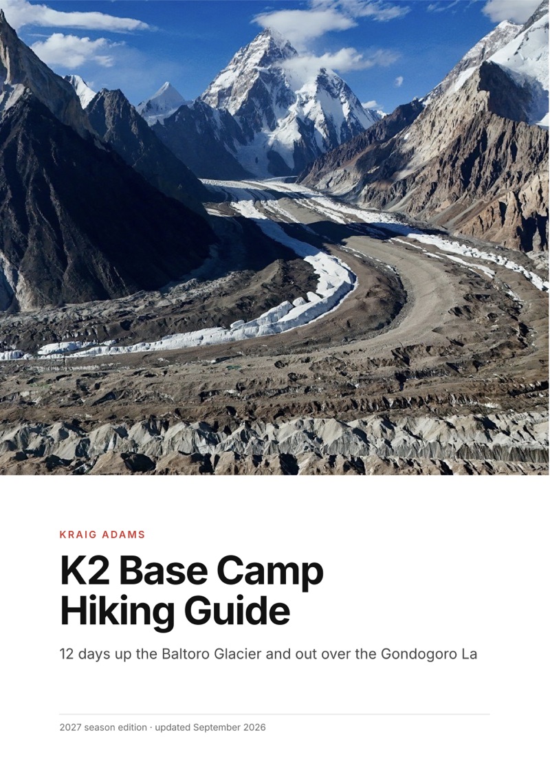The cover of the K2 Base Camp Hiking Guide