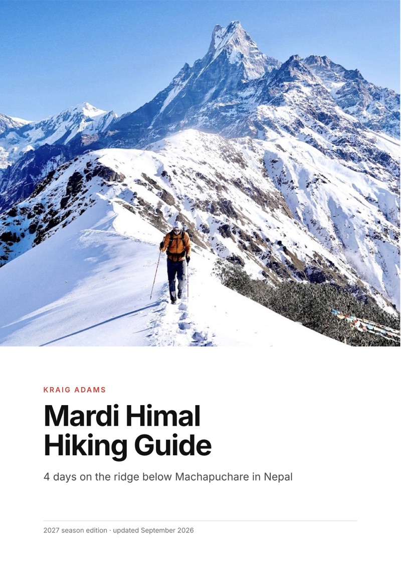 The cover of the Mardi Himal Hiking Guide