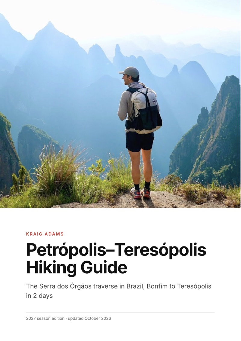 The cover of the Petrópolis–Teresópolis Hiking Guide