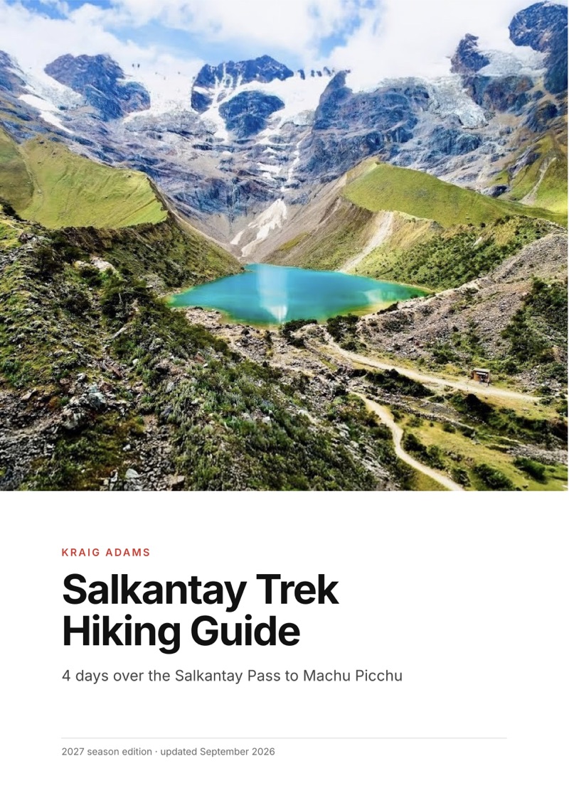 The cover of the Salkantay Trek Hiking Guide
