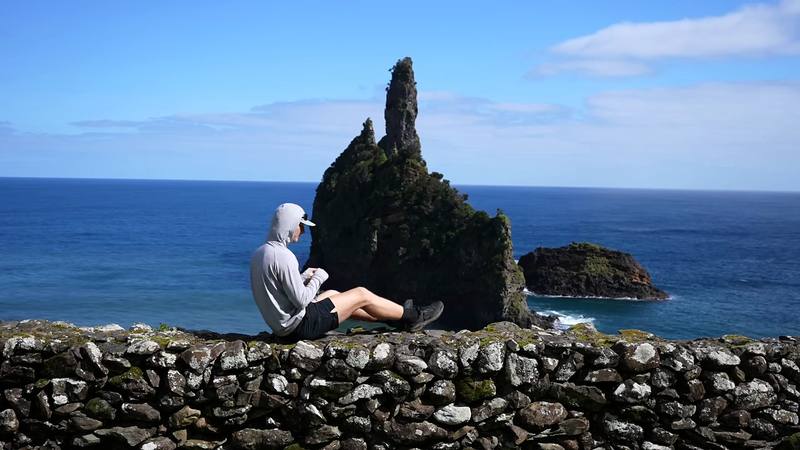 Sea stacks near Alagoa on the north-east coast of Flores, Day 2.