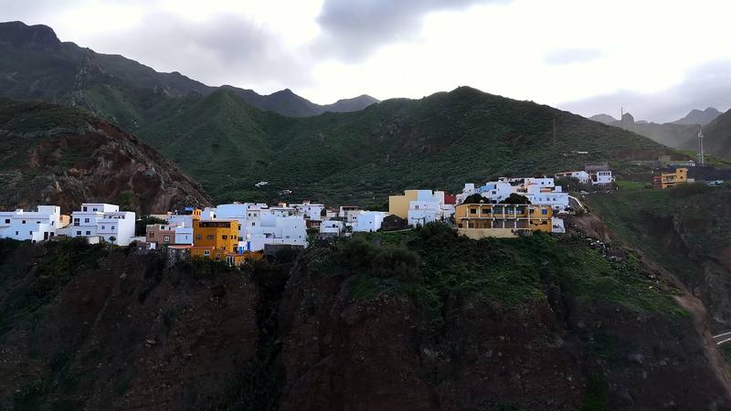 A village on the cliffs of the Anaga coast, from my drone.