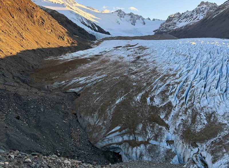 The Glaciar Túnel at dawn, Day 3.