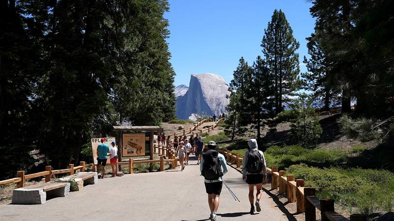 Half Dome from Glacier Point, where Day 1 starts.