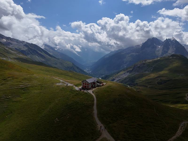 The Refuge du Col de Balme on the French-Swiss border, Day 1.