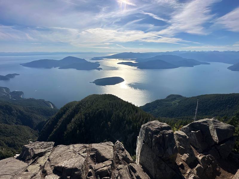 Howe Sound from just past St. Mark's Summit, Day 1 mile 3.9.