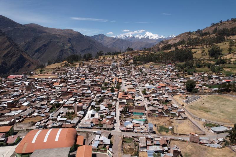 Chiquián, the last town before the trailhead, where we stopped for lunch on Day 1.
