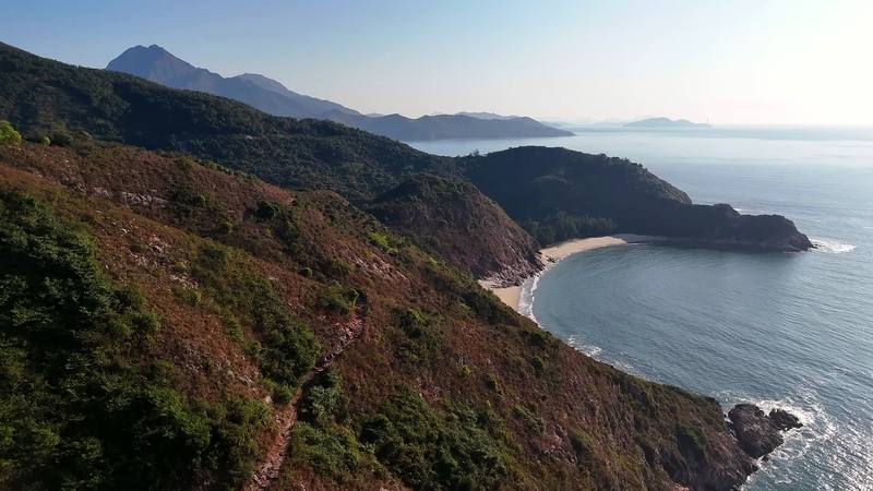 The south coast on Day 4, from my drone.