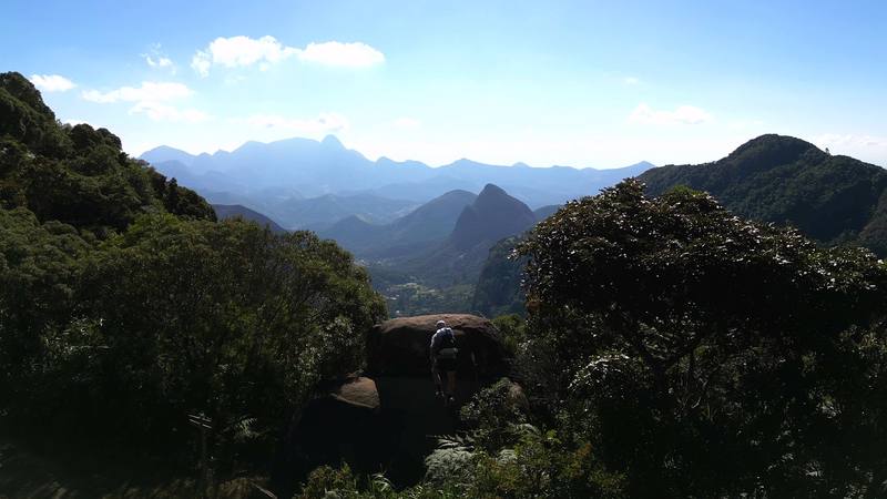 The view from an overlook rock, Day 1.