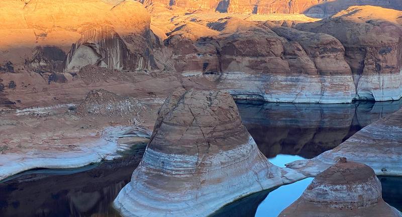 The first view of Reflection Canyon from the rim, Day 1 at 4:40 p.m.