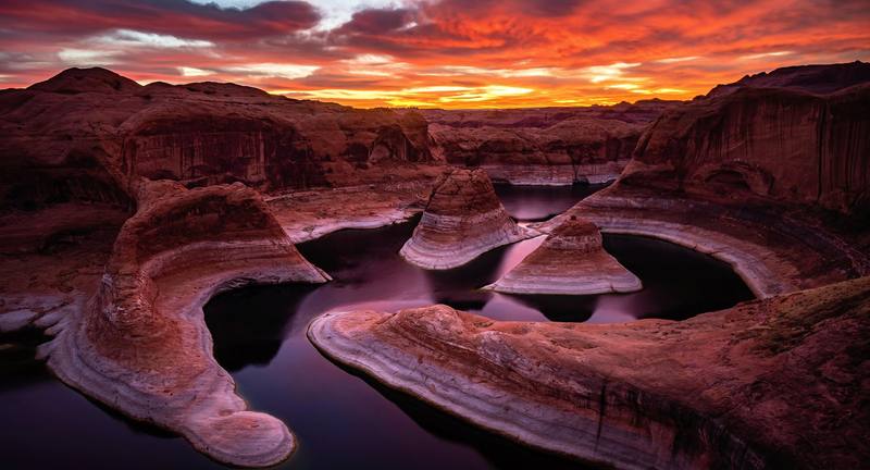 Sunrise over Reflection Canyon, Day 2.