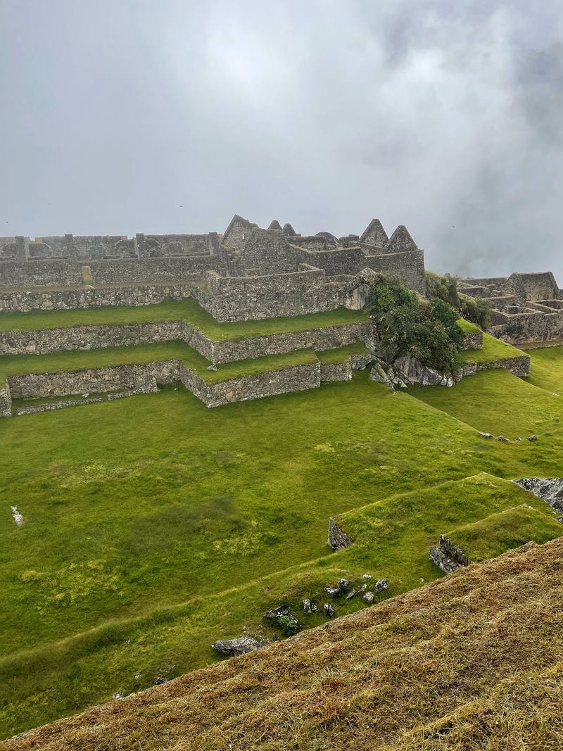 Machu Picchu in cloud, the morning of Day 4.