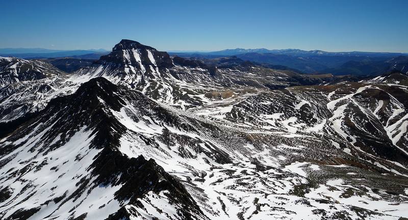 Uncompahgre Peak from high on Wetterhorn, Day 3.