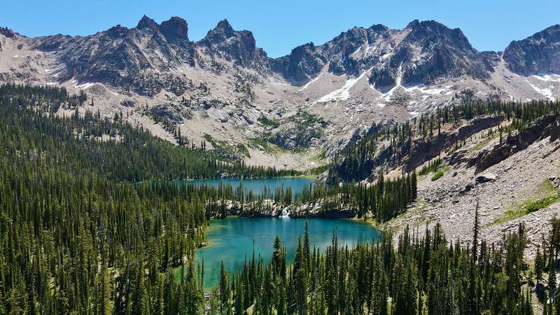The Cramer Lakes on Day 2.