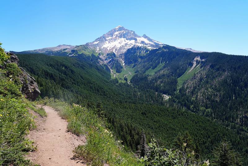 Mount Hood from the trail, Day 1.