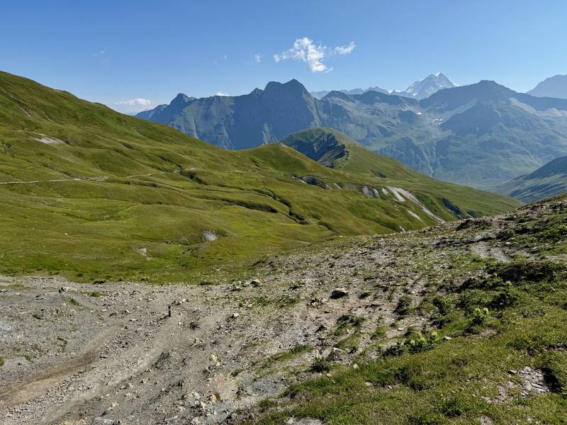 At the Grand Col Ferret, the border with Switzerland, Day 6 (2026).