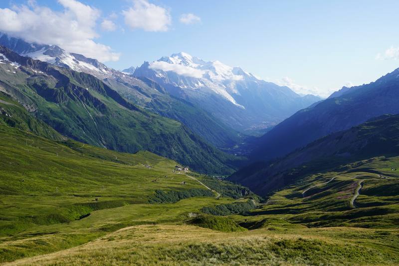 Mont Blanc and the Chamonix valley from the Col de Balme, Day 9 (2019).