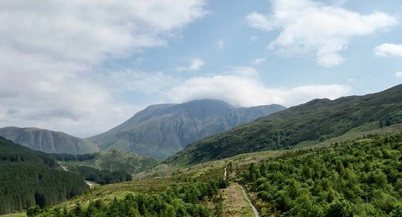 The Way through the forest above Glen Nevis, Day 4.