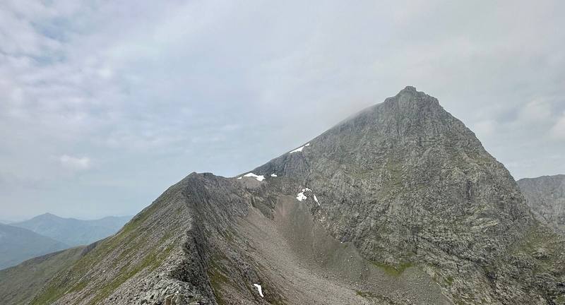 On the Carn Mor Dearg Arete, Day 5.