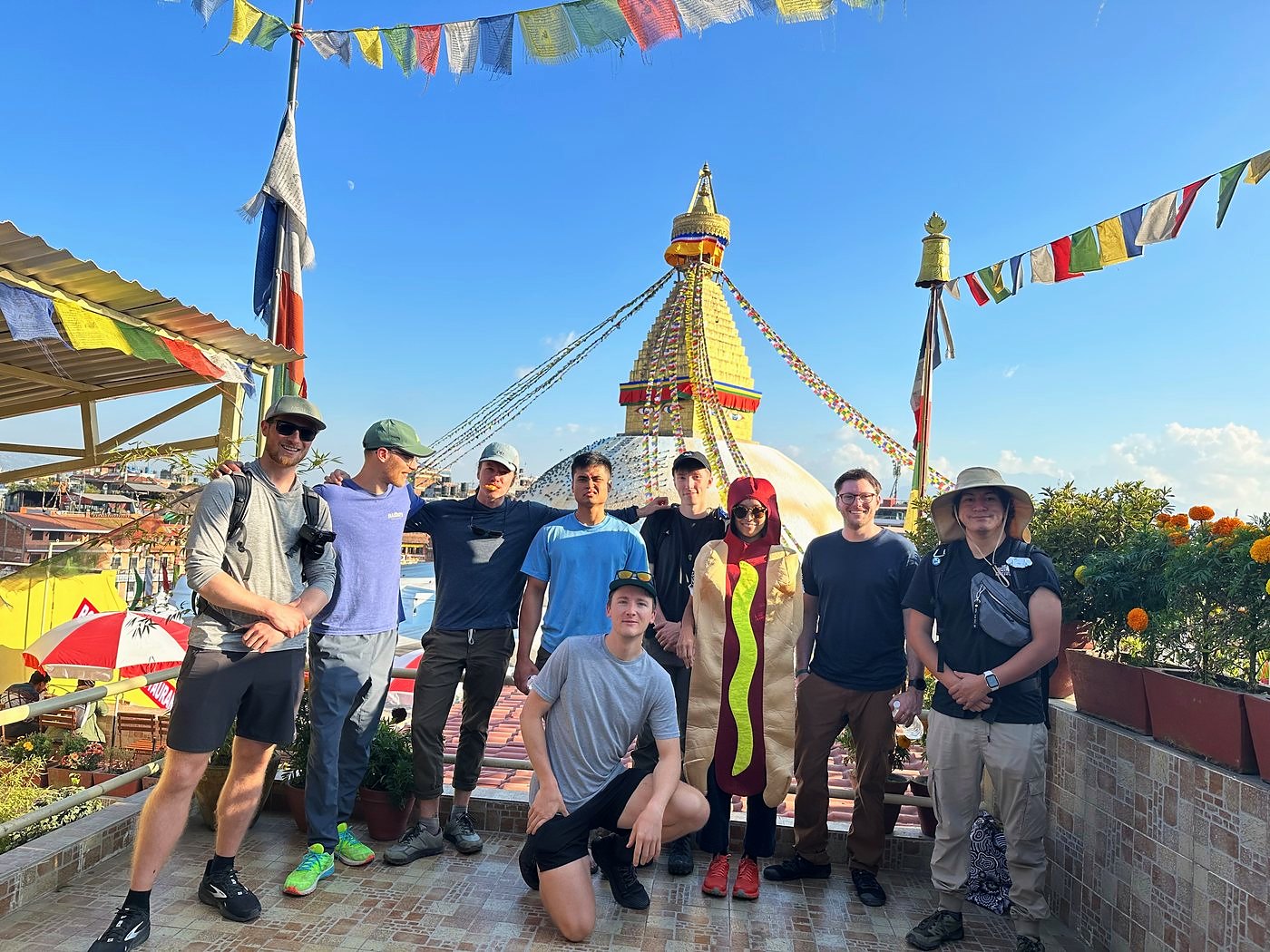 The Manaslu group in Kathmandu before the trek, 2022